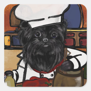 Affenpinscher Chef      Square Sticker