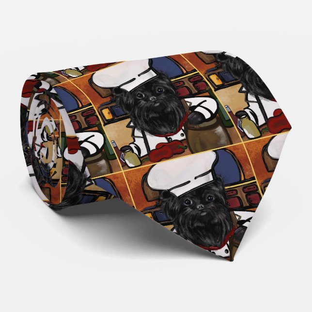 Affenpinscher Chef       Tie (Rolled)