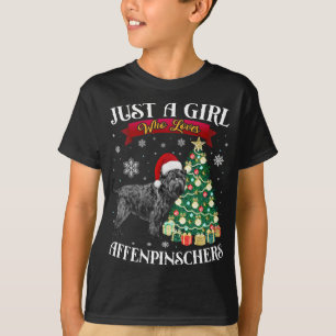 Affenpinscher Christmas Tree Affenpinscher Santa H T-Shirt