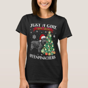 Affenpinscher Christmas Tree Affenpinscher Santa H T-Shirt