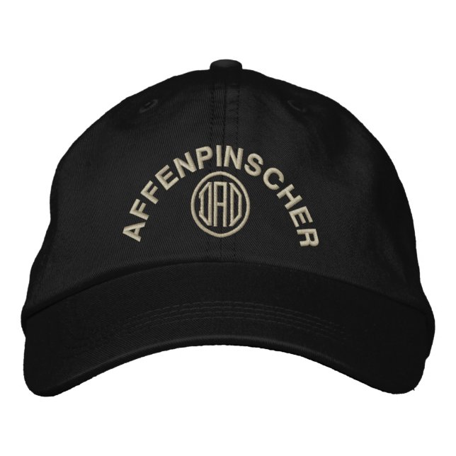Affenpinscher Dad Embroidered Hat (Front)