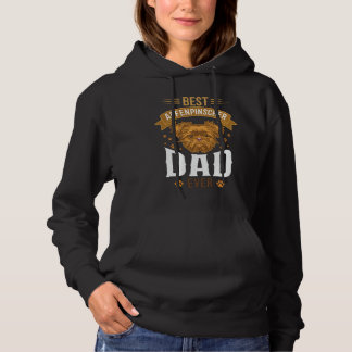 Affenpinscher Dad Ever Dog Face Paw Prints Hoodie