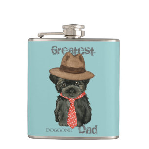 Affenpinscher Dad Hip Flask