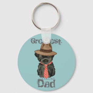 Affenpinscher Dad Key Ring