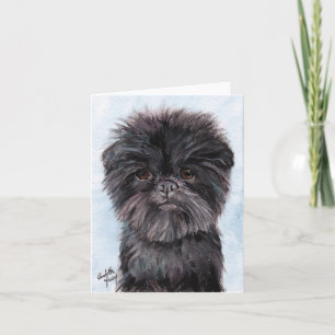 Affenpinscher Dog Art Note Card