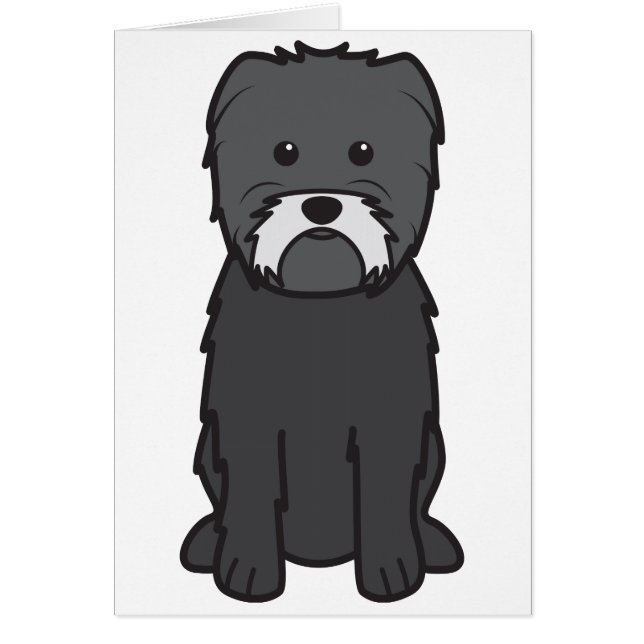 Affenpinscher Dog Cartoon (Front)