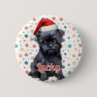Affenpinscher Dog Christmas 6 Cm Round Badge
