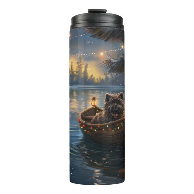 Affenpinscher Festive Christmas Voyage Thermal Tumbler (Front)