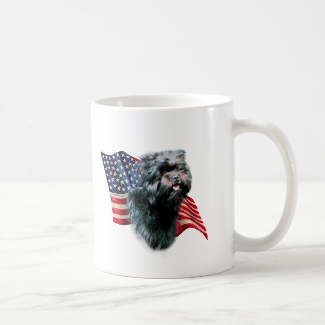 Affenpinscher Flag Coffee Mug (Right)