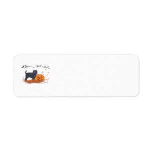 Affenpinscher Halloween Return Address Labels