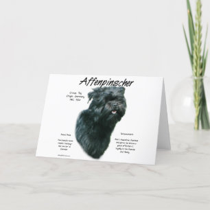 Affenpinscher History Design Holiday Card