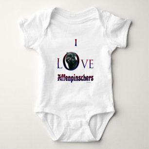 Affenpinscher I Love Baby Bodysuit