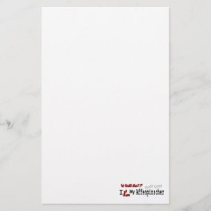Affenpinscher I Love My Stationery