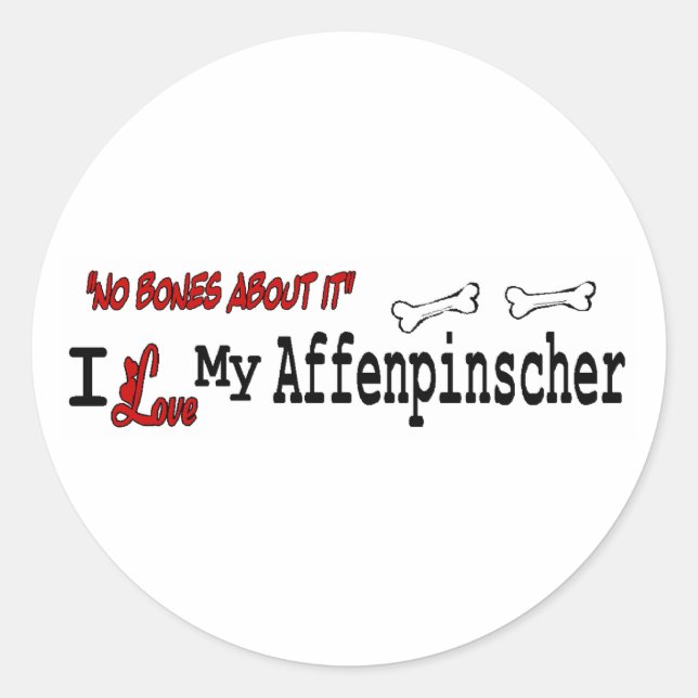 Affenpinscher (I Love) Sticker (Front)