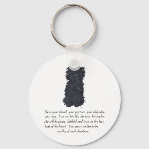 Affenpinscher Keepsake Key Ring