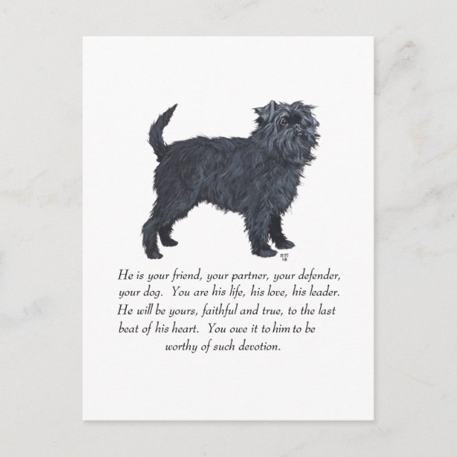 Affenpinscher Keepsake Postcard (Front)