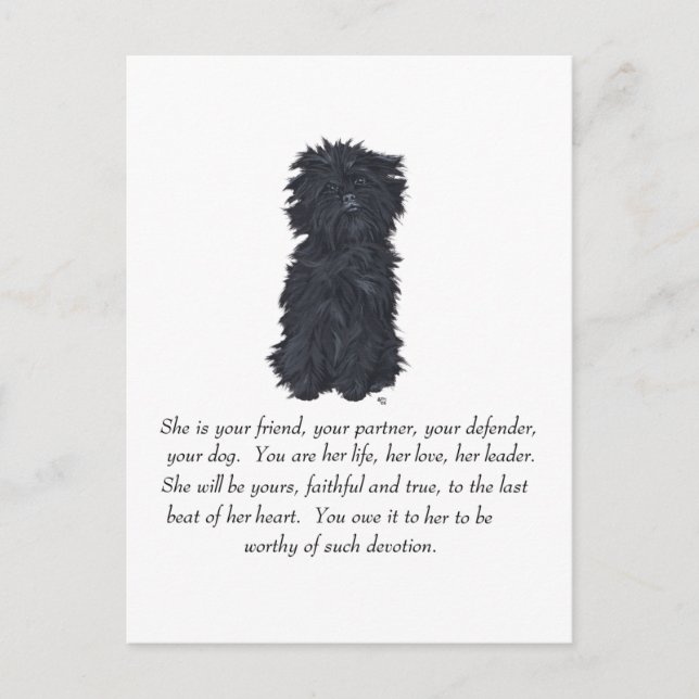 Affenpinscher Keepsake Postcard (Front)
