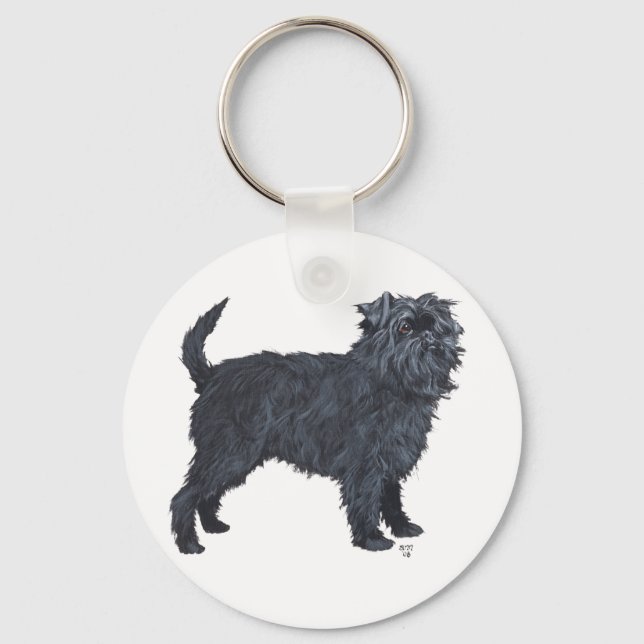 Affenpinscher Key Ring (Front)