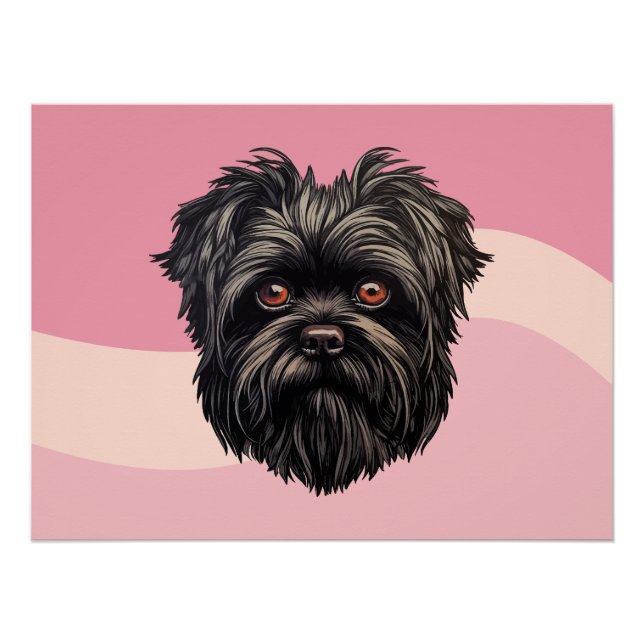 Affenpinscher Monkey Dog Affens Terrier Poster (Front)