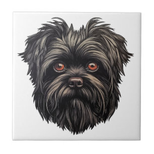 Affenpinscher Monkey Dog Affens Terrier Tile