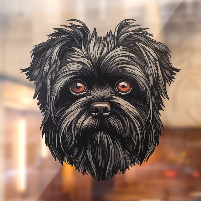 Affenpinscher Monkey Dog Affens Terrier Window Cling (Sheet 2)