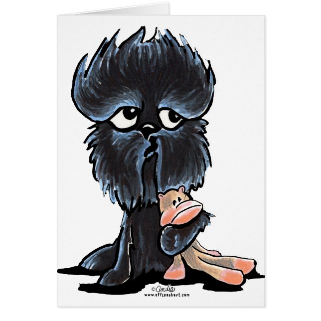 Affenpinscher Monkey Toy (Front)