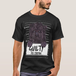 Affenpinscher Mugshot Guilty Dog T-Shirt