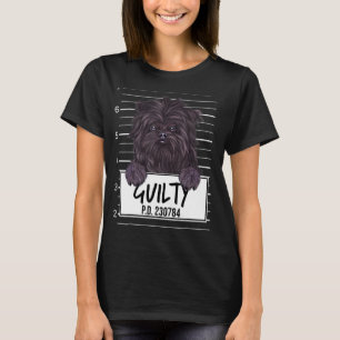 Affenpinscher Mugshot Guilty Dog T-Shirt