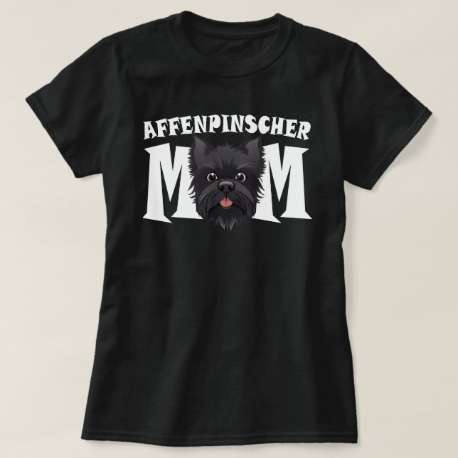Affenpinscher Mum Cute Affen Mothers Day Puppy Dog T-Shirt (Design Front)