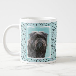 Affenpinscher Painting - Cute Original Dog Art Large Coffee Mug
