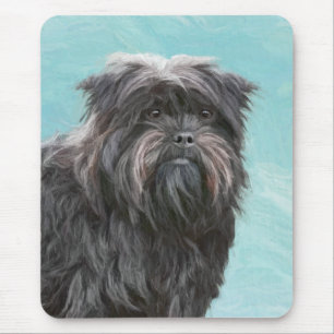 Affenpinscher Painting - Cute Original Dog Art Mouse Mat