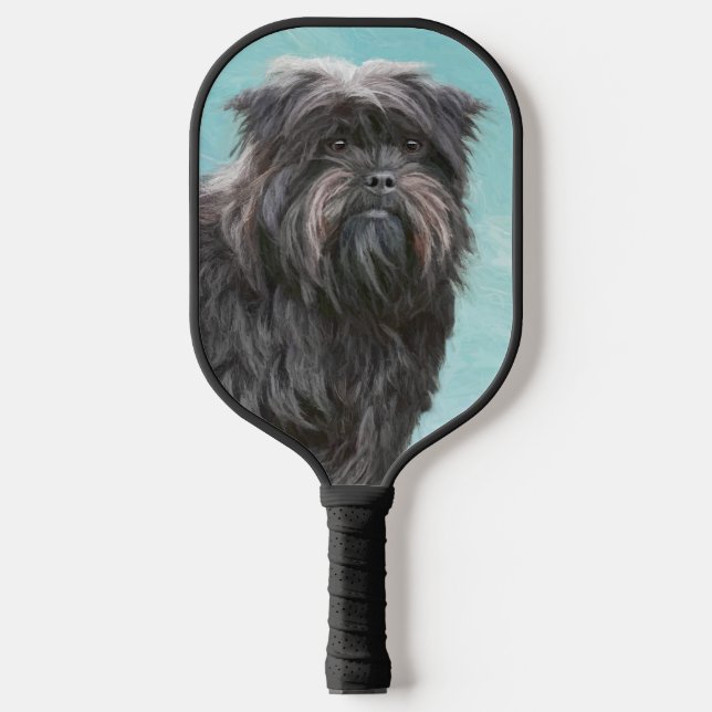 Affenpinscher Painting - Cute Original Dog Art Pickleball Paddle (Front)