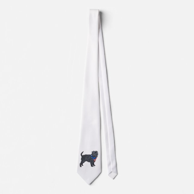 Affenpinscher Patriotic Tie (Front)