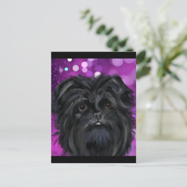 Affenpinscher   postcard (Standing Front)