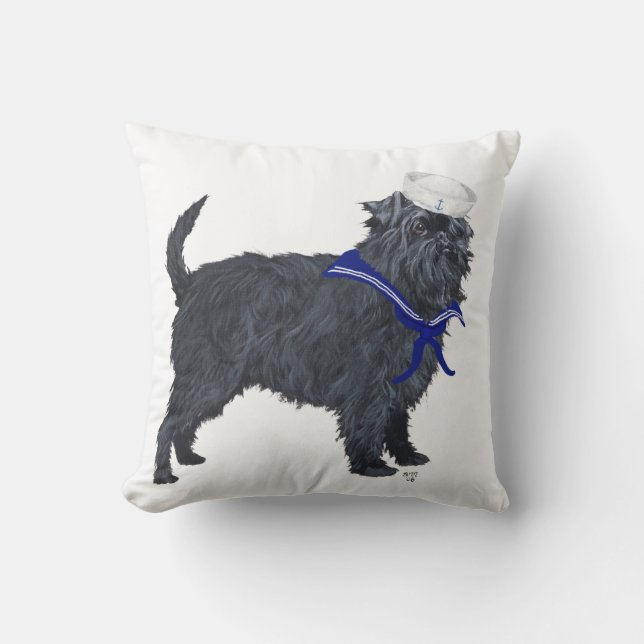 Affenpinscher Sailor Cushion (Front)
