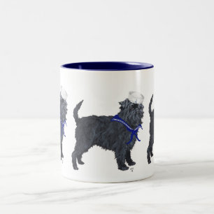 Affenpinscher Sailor Two-Tone Coffee Mug