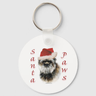 Affenpinscher Santa Paws Key Ring