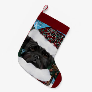 Affenpinscher Santa Small Christmas Stocking