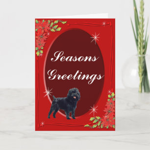Affenpinscher Seasons Greeting Card
