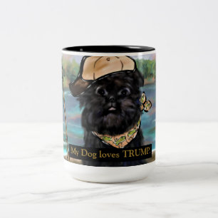 Affenpinscher Two-Tone coffee mug