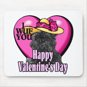 Affenpinscher Valentines Day Mouse Mat