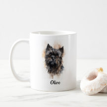 Affenpinscher Watercolor Art Customised
