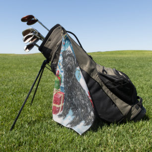 Affenpinscher Winter Wonderland Christmas Joy Golf Towel