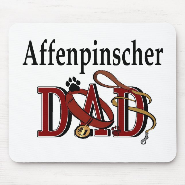 Affenpinshcer Dad Aparrel Gifts Mouse Mat (Front)