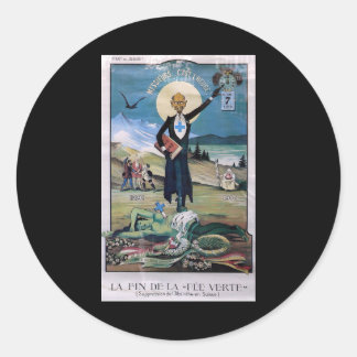 Affiche Absinthe Classic Round Sticker