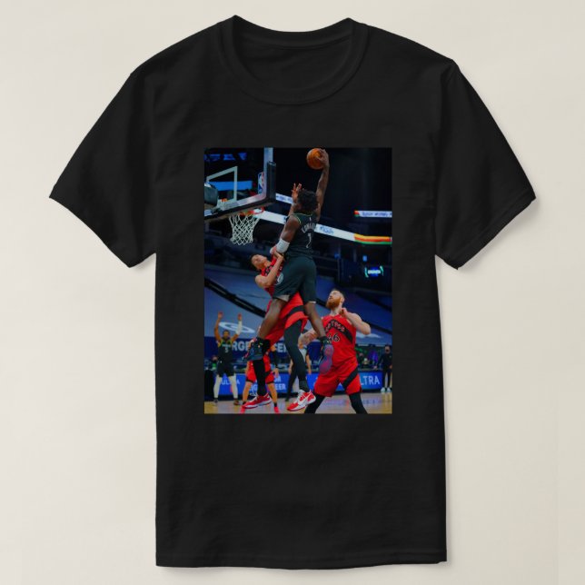 Affiche Anthony Edwards Dunk sur Yuta Watanabe T-Shirt (Design Front)