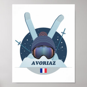 Affiche Avoriaz Station de ski  Poster