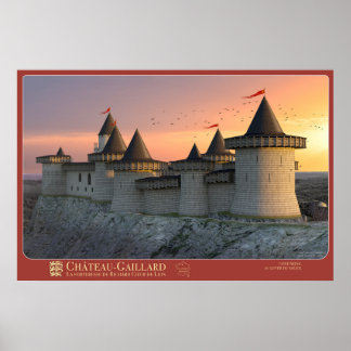 Affiche CHÂTEAU-GAILLARD - Côté Seine, au lever du Poster