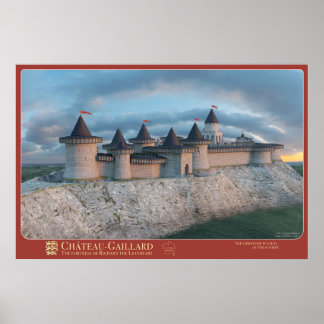 Affiche CHÂTEAU-GAILLARD - Rock side, at dawn Poster