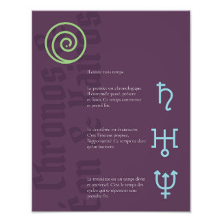 Affiche Chronos, Éon & Kairos Photo Print